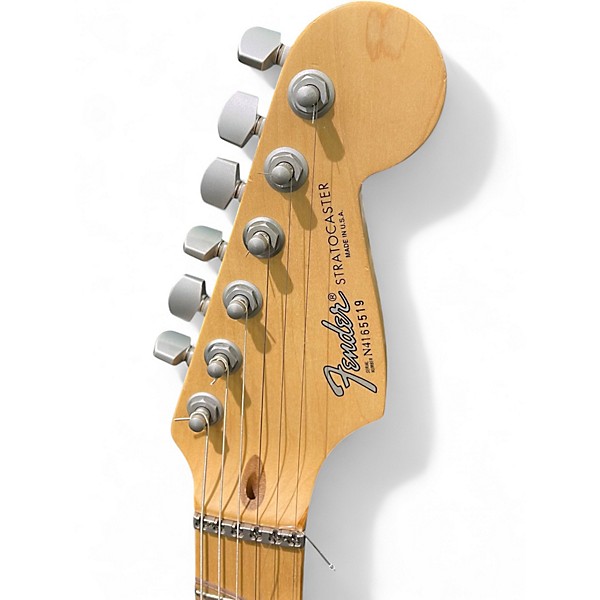 Vintage 1990s Fender Deluxe Stratocaster Plus 3 Color Sunburst Solid Body Electric Guitar