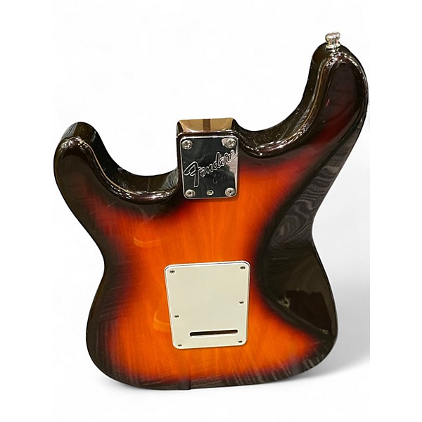 Vintage 1990s Fender Deluxe Stratocaster Plus 3 Color Sunburst Solid Body Electric Guitar