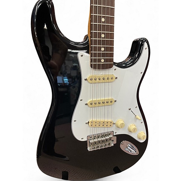 Used 2005 Fender Standard Stratocaster Black Solid Body Electric Guitar