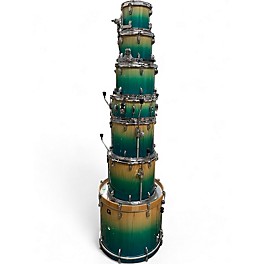 Used TAMA 7 Piece Superstar Classic Sapphire Fade Drum Kit