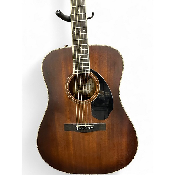 Used Fender Paramount PD220E Natural Acoustic Guitar