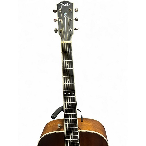 Used Fender Paramount PD220E Natural Acoustic Guitar