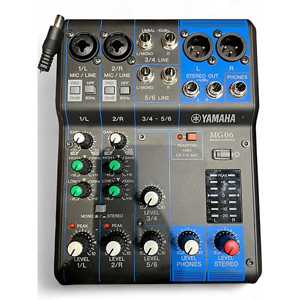 Yamaha MG06 ミキサー Amazon.com: Yamaha MG06 6-Input Compact Stereo Mixer