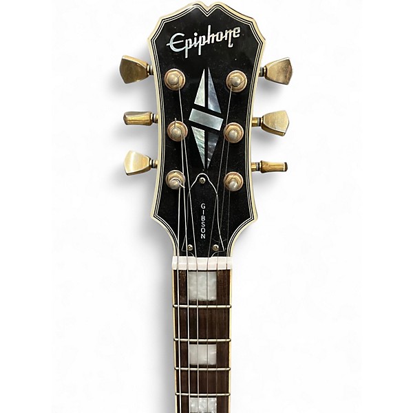 Used Epiphone Les Paul Custom Black Solid Body Electric Guitar