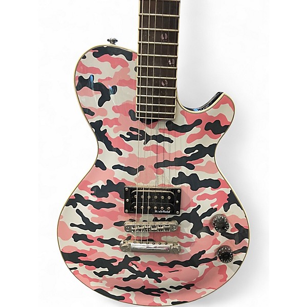 Used Michael Kelly Patriot Blake Shelton Signature Pink Camouflage Solid Body Electric Guitar
