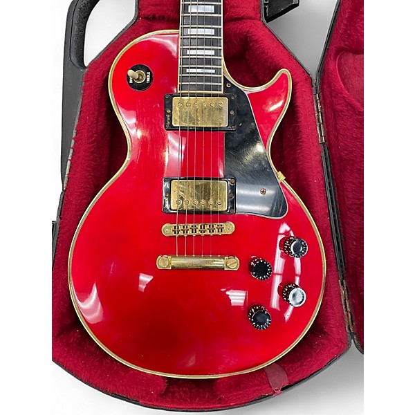 Vintage 1985 Gibson Les Paul Custom Red Solid Body Electric Guitar