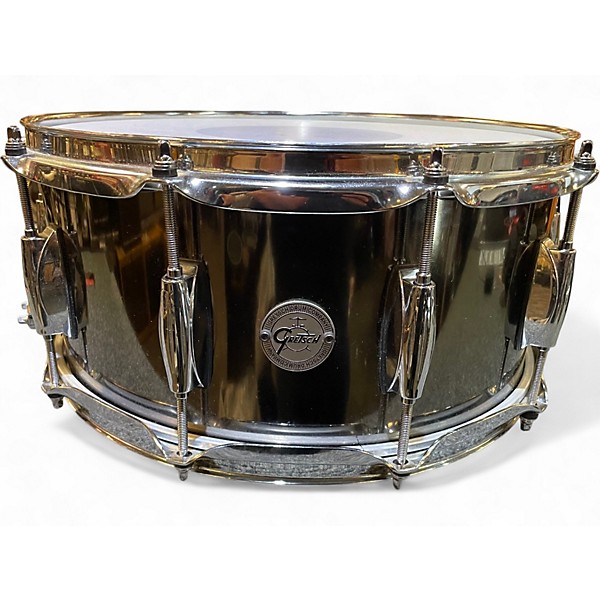 Used Gretsch Drums 6.5X14 BLACK NICKEL Black Drum