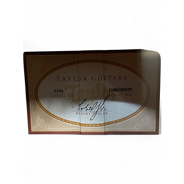 Used Taylor 616e Natural Acoustic Electric Guitar