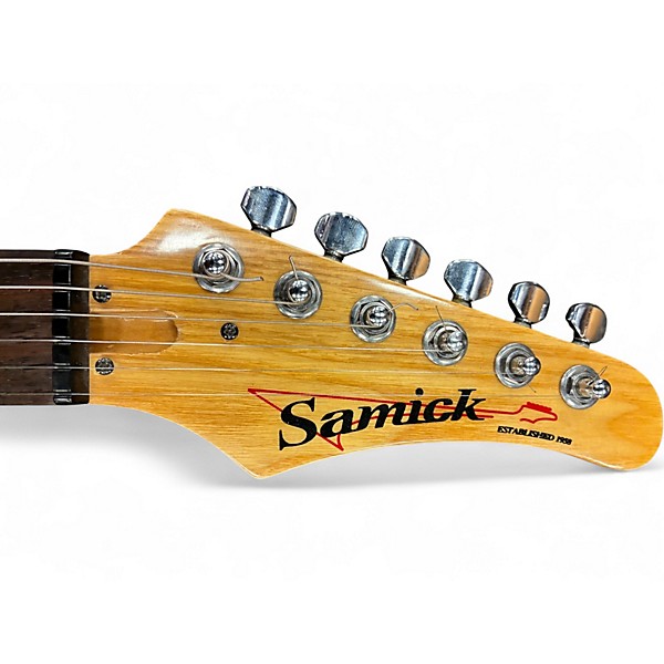 Used Samick LS-25 Red Solid Body Electric Guitar Red