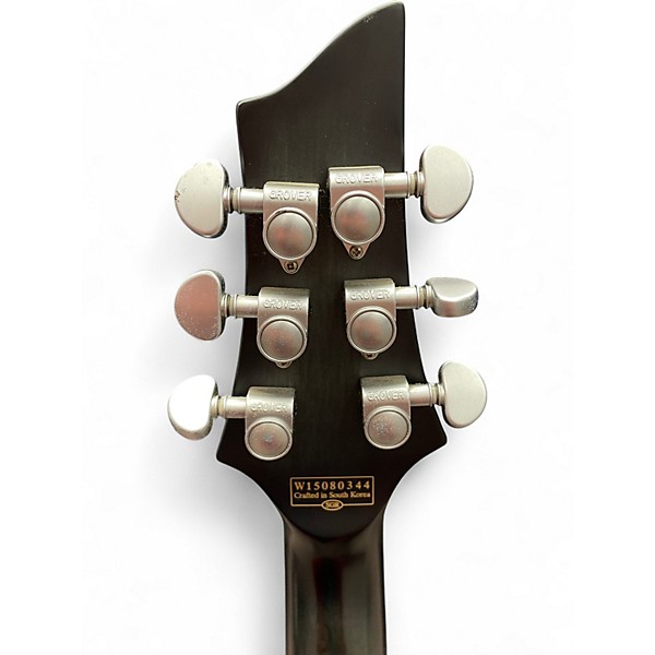 Used Schecter Guitar Research C1 Platinum Trans Black Solid Body Electric Guitar