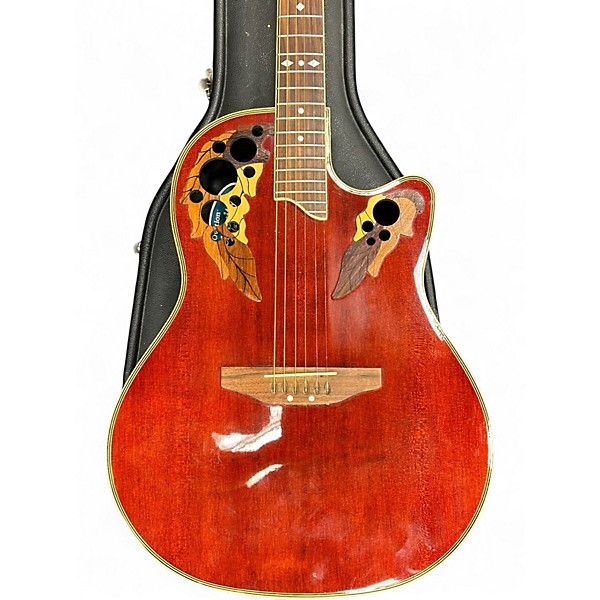 Used Ovation CC247 CELEBRITY DELUXE NATURAL WALNUT Acoustic Guitar