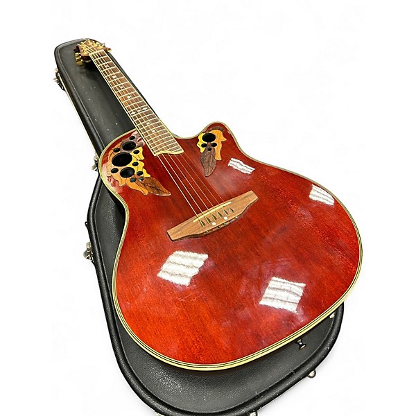 Used Ovation CC247 CELEBRITY DELUXE NATURAL WALNUT Acoustic Guitar