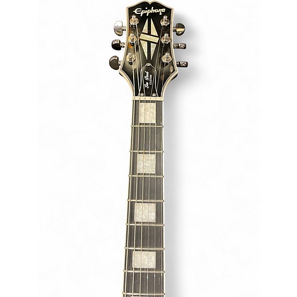 Used Epiphone Les Paul Custom Silverburst Solid Body Electric Guitar