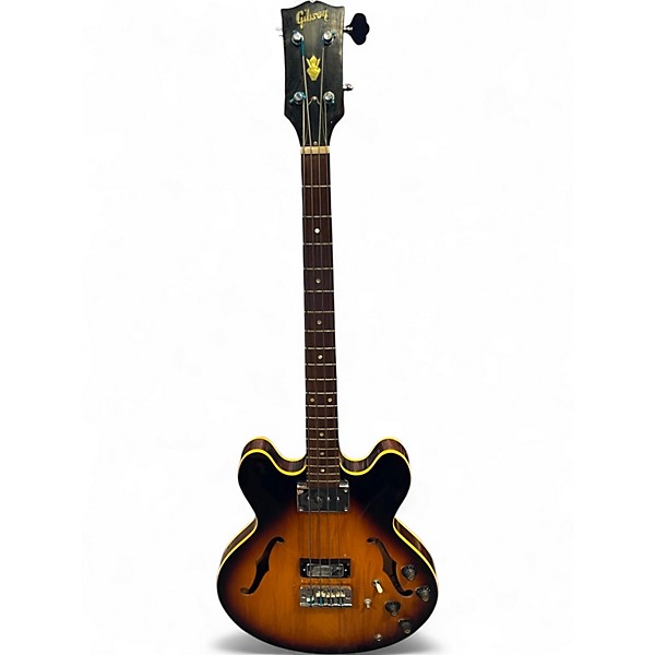 Vintage 1968 Gibson EB-2D 2 Color Sunburst Electric Bass