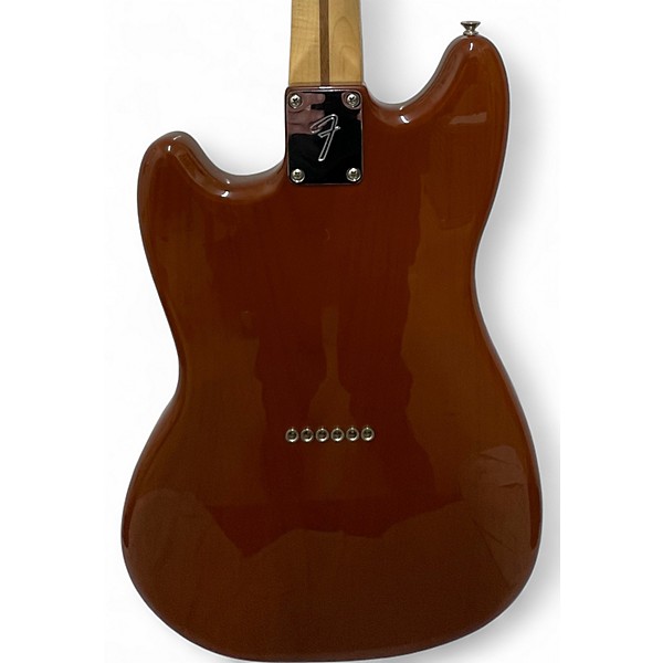 Used Fender Mustang Amber Solid Body Electric Guitar