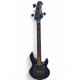 Used Sterling by Music Man StingRay Ray 34 Neptune Blue Satin Electric Bass Guitar