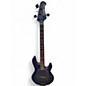 Used Sterling by Music Man StingRay Ray 34 Neptune Blue Satin Electric Bass Guitar thumbnail
