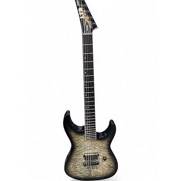 Used ESP LTD M-1001 QUILTED GRAY  Solid Body Electric Guitar