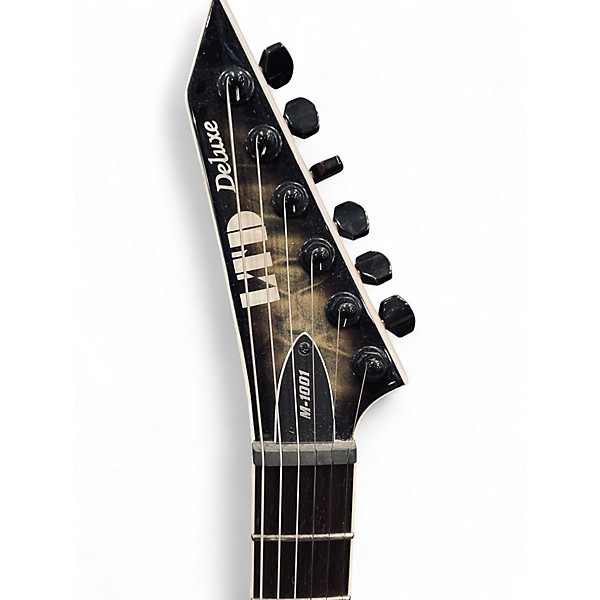 Used ESP LTD M-1001 QUILTED GRAY  Solid Body Electric Guitar