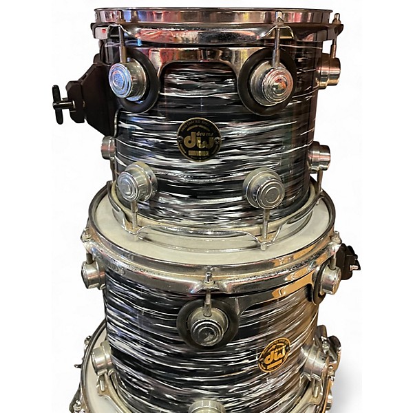 Vintage 1995 DW 5 Piece Collector's Series Black Pearl Drum Kit