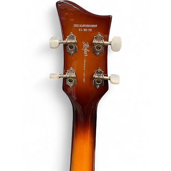 Used Hofner B-Bass HI-Series 2 Tone Sunburst Electric Bass