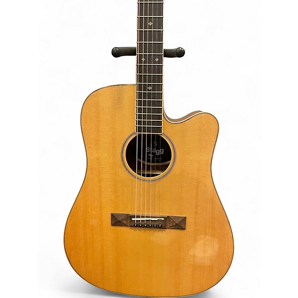 Used Stagg SA45 Natural Acoustic Electric Guitar
