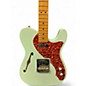 Used Fender american professional II telecaster thinline transparent surf green Hollow Body Electric Guitar