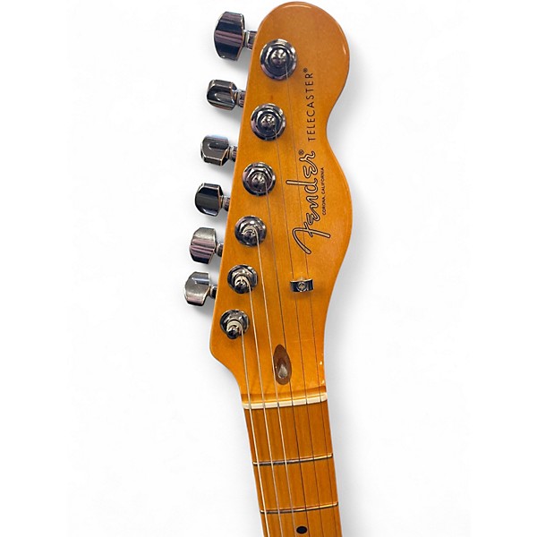 Used Fender american professional II telecaster thinline transparent surf green Hollow Body Electric Guitar