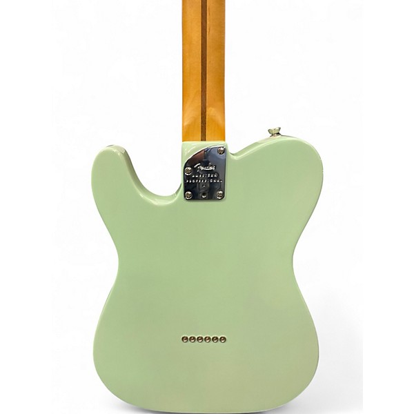 Used Fender american professional II telecaster thinline transparent surf green Hollow Body Electric Guitar
