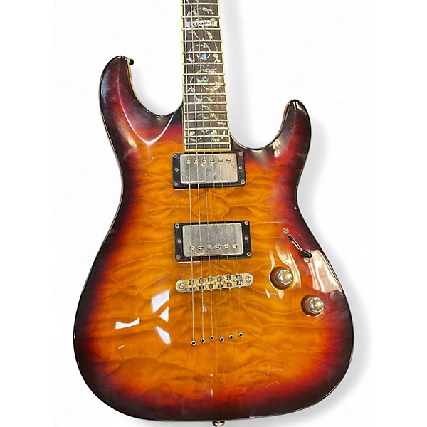 Used Schecter Guitar Research C1 Classic Amber Solid Body Electric Guitar