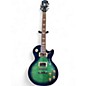 Used Epiphone LES PAUL 1960 TRIBUTE PLUS aquamarine burst Solid Body Electric Guitar thumbnail