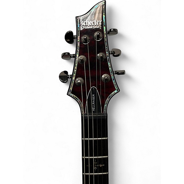 Used Schecter Guitar Research Hellraiser C1 ACTIVE Black Cherry Solid Body Electric Guitar