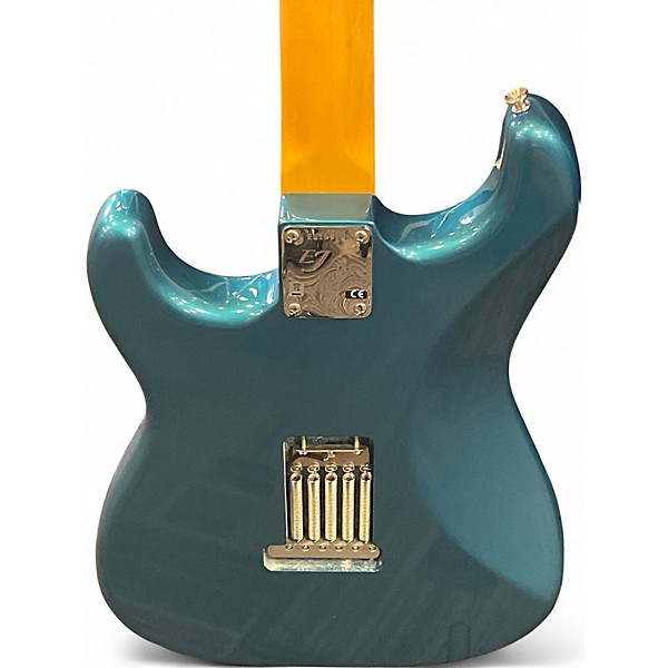 Used Fender Eric Johnson Stratocaster AQUA FIREMIST Solid Body Electric Guitar