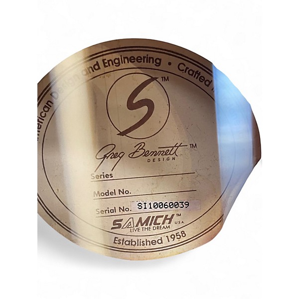 Used Greg Bennett Design by Samick OM3 Brown Acoustic Guitar