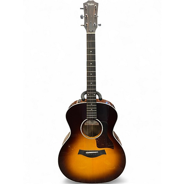 Used Taylor 214E SB DLX Sunburst Acoustic Electric Guitar