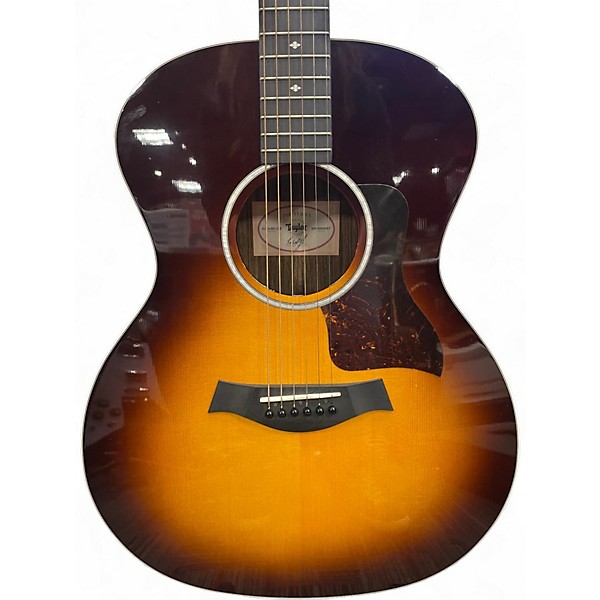 Used Taylor 214E SB DLX Sunburst Acoustic Electric Guitar