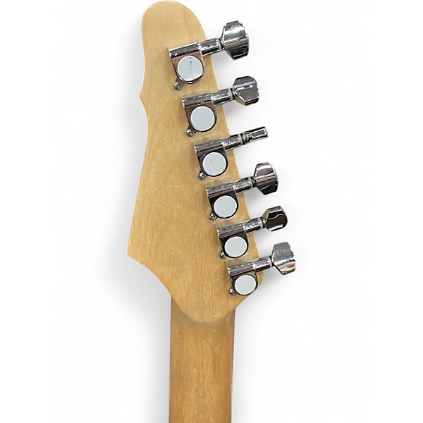 Used Leo Jaymz STRAT OLIVE GREEN SPARKLE Solid Body Electric Guitar