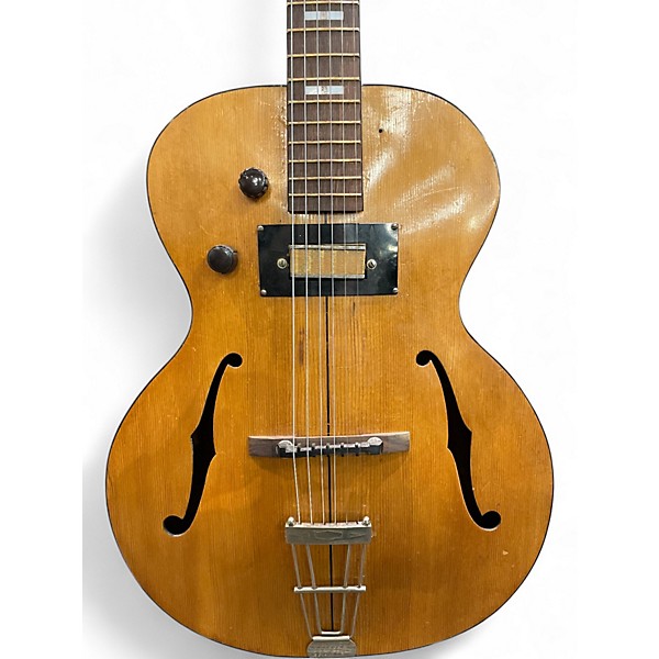 Vintage 1940s Recording King by Regal Natural Acoustic Electric Guitar