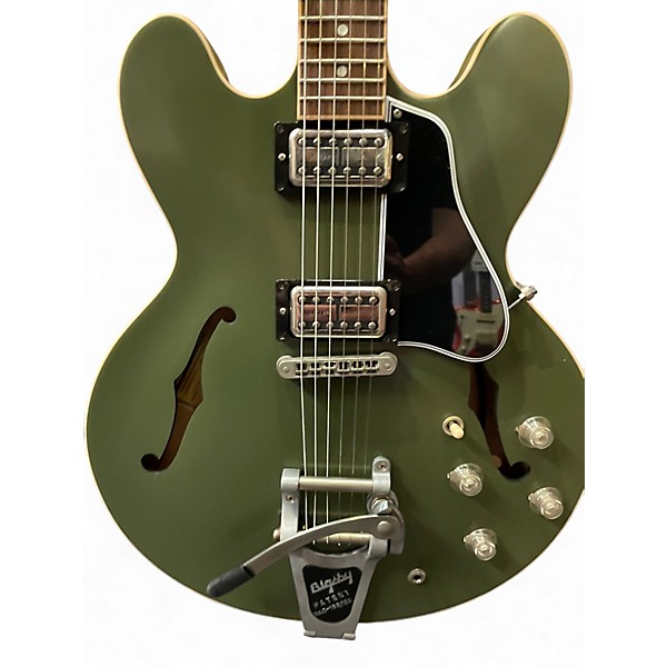 Used 2019 Gibson CHRIS CORNELL ES-335 TRIBUTE OLIVE DRAB Hollow Body Electric Guitar