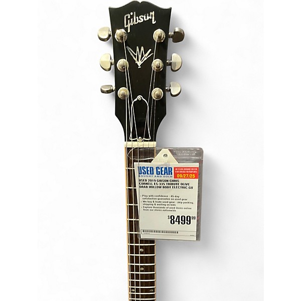 Used 2019 Gibson CHRIS CORNELL ES-335 TRIBUTE OLIVE DRAB Hollow Body Electric Guitar