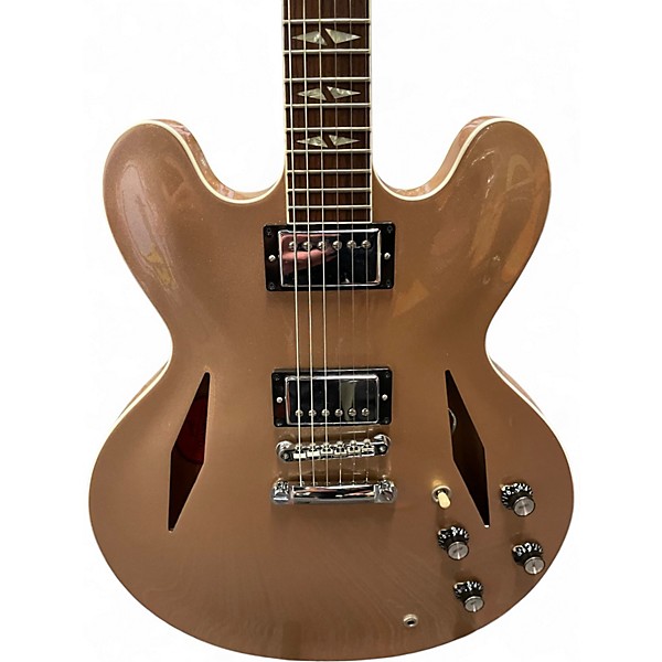 Used Gibson DAVE GROHL DG-335 GOLD METALLIC Hollow Body Electric Guitar