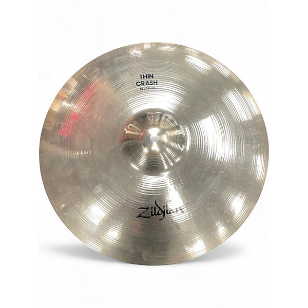 Used Zildjian 15in Thin Crash Cymbal