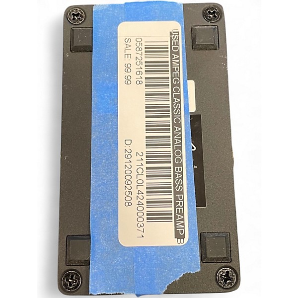 Used Ampeg Classic analog Bass Preamp Bass  Bass Effect Pedal