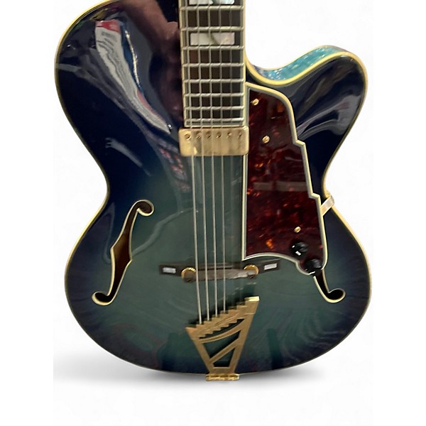 Used D'Angelico EXS-1 BLS Blue Hollow Body Electric Guitar