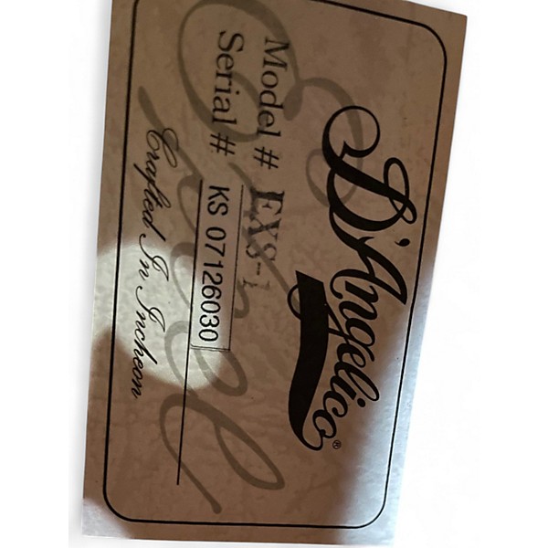 Used D'Angelico EXS-1 BLS Blue Hollow Body Electric Guitar