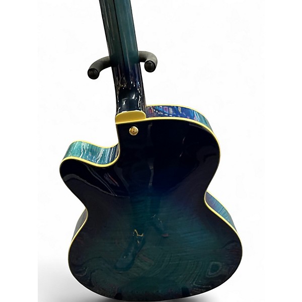 Used D'Angelico EXS-1 BLS Blue Hollow Body Electric Guitar