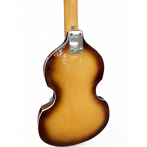 Used Mansfield VIOLIN BASS 2 Tone Sunburst Electric Bass Guitar