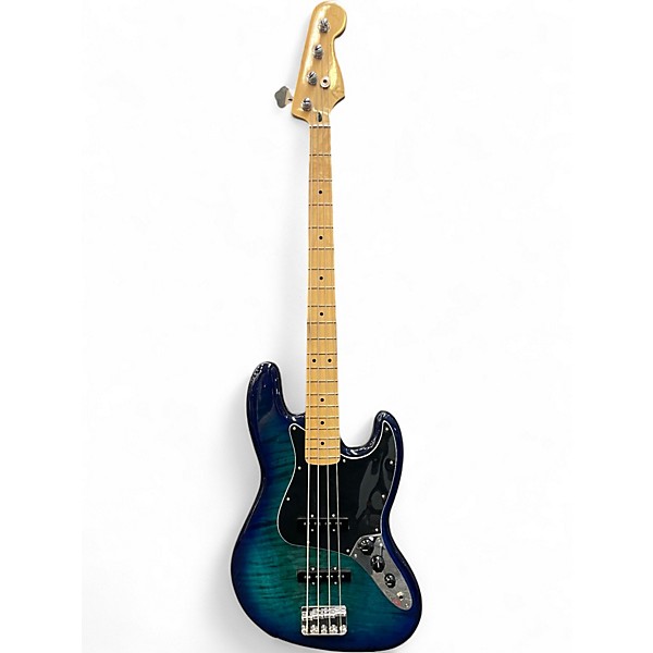 Used Fender Player Plus Jazz Bass Plus Top Blue Burst Electric Bass Guitar