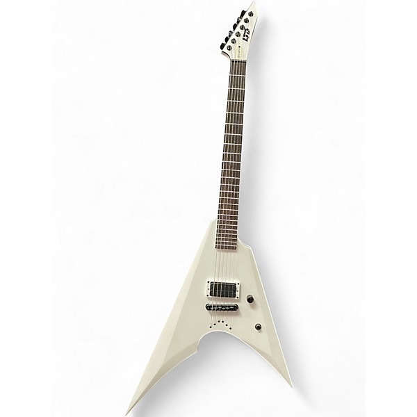 Used ESP LTD Arctic metal Arrow white Solid Body Electric