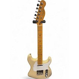 Used 2018 Fender Parralel Universe Whiteguard Stratocaster Vintage Blonde Solid Body Electric Guitar